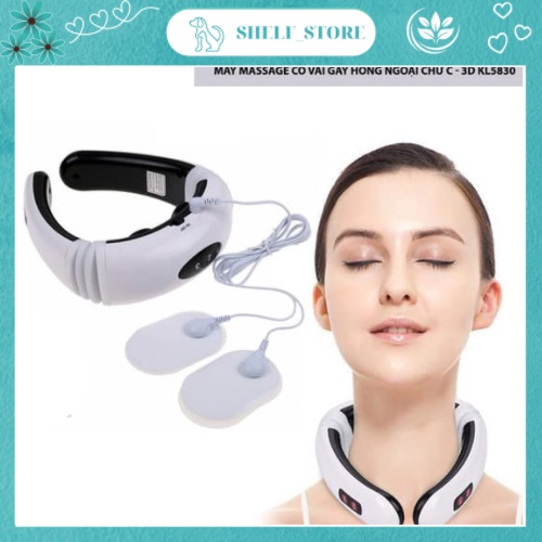 Máy massage cổ, vai, gáy chữ c thông minh KL-5830 có 6 chế độ massage đa dạng