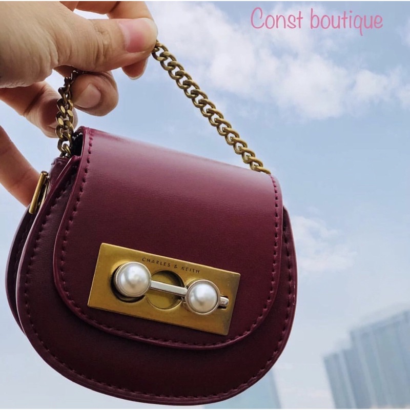TÚI MINI CHARLES AND KEITH FULLBOX ẢNH THẬT
