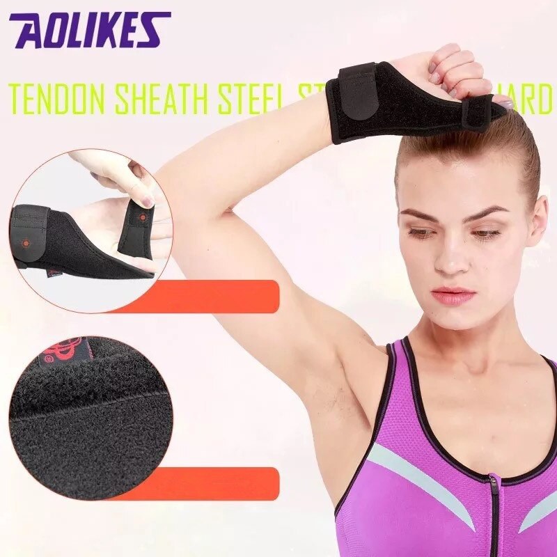 Đai nẹp cố định khớp ngón tay cái AOLIKES A-1677 thanh thép cố định chắc chắn sport wrist protector