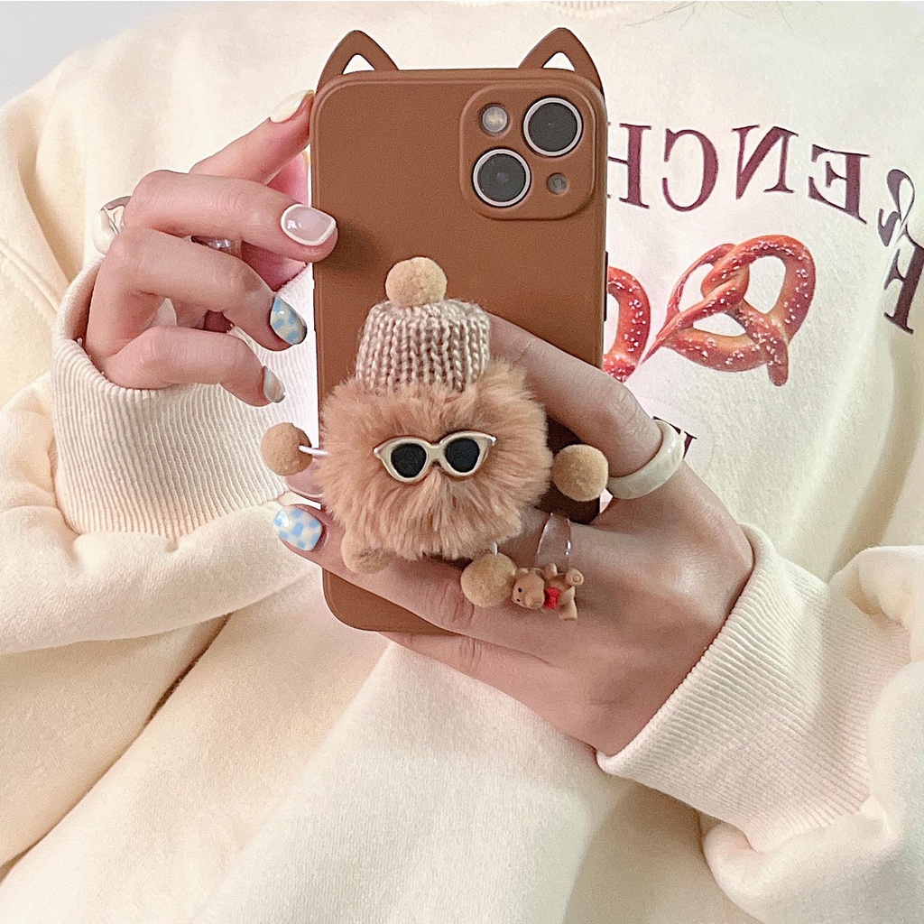 Kẹp điện thoại hình tai thỏ dễ thương