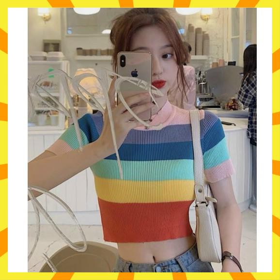 Áo len croptop sắc màu - A94 MVP