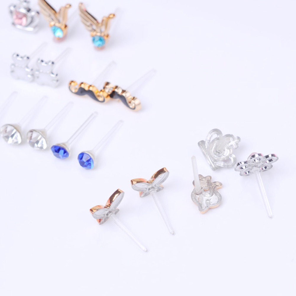 Hộp 36 đôi khuyên tai nhiều kiểu dáng mini đáng yêu thời trang dành cho nữ