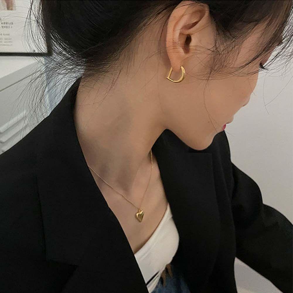 Bông Tai Hình Học Phong Cách Retro Hàn Quốc Cho Nữ