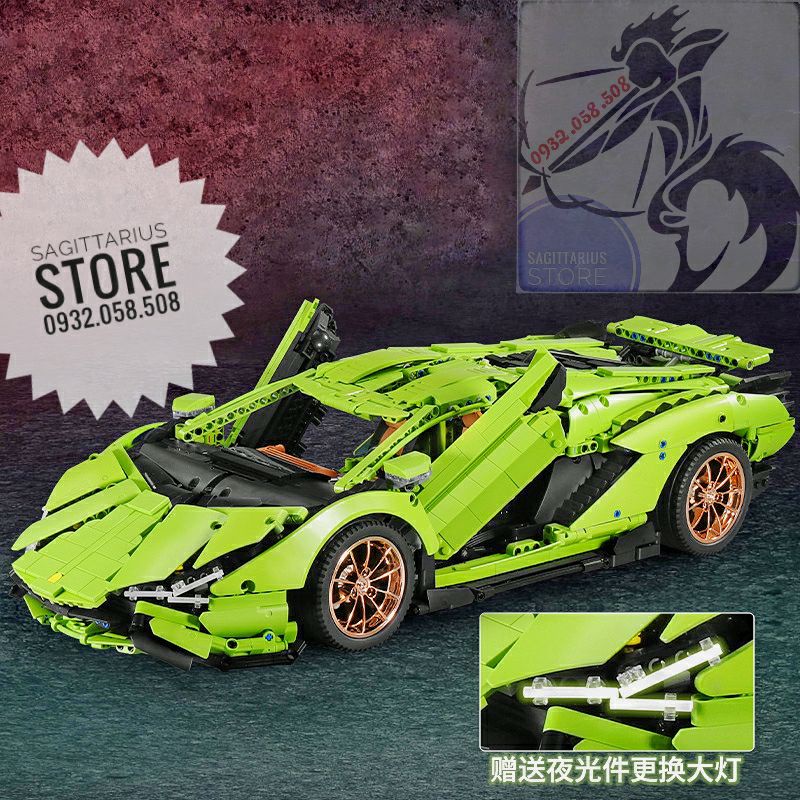 Lego MouldKing 13057S Lắp Ráp Xe Lamboghini Sian