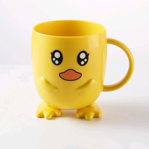 Set khay, cốc, bát ăn dặm lúa mạch hình vịt vàng đáng yêu cho bé