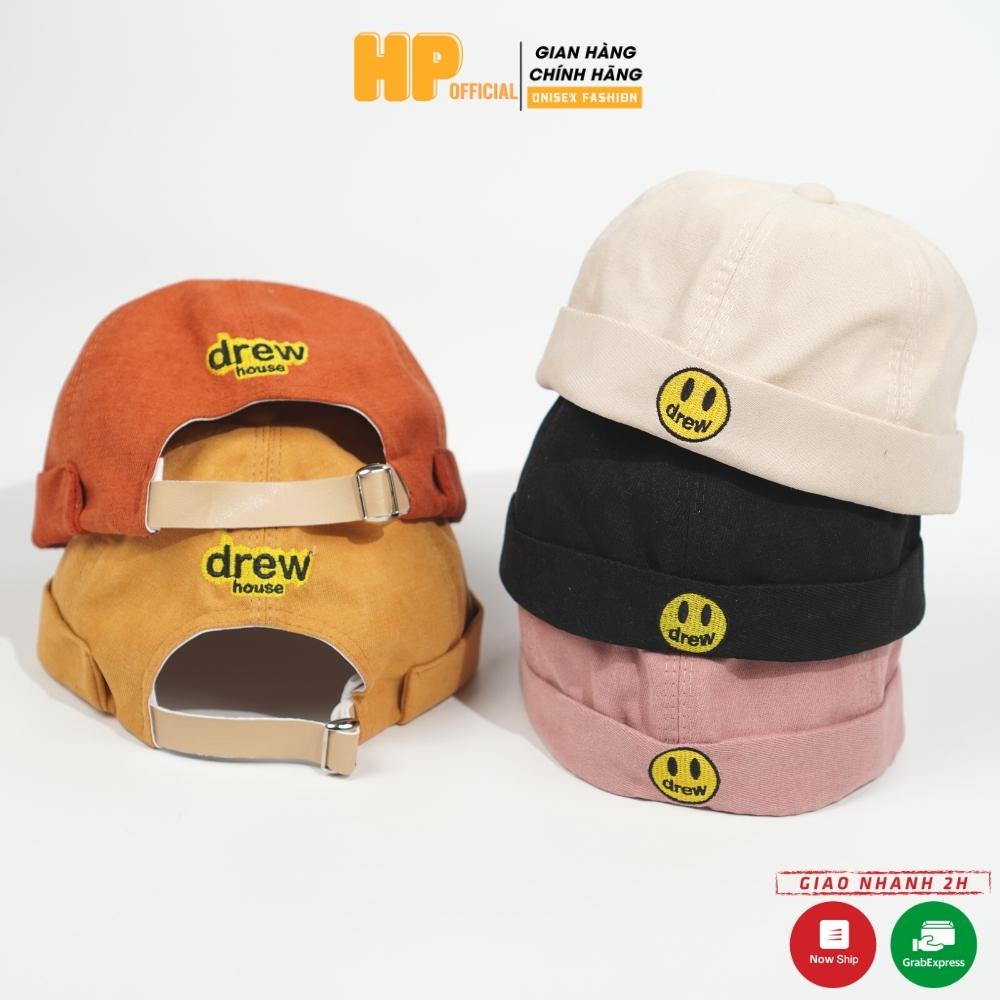 Nón Beanie vành tròn ❤️ Mũ tròn DREW phong cách Retro Hàn Quốc form Unisex nam nữ N36
