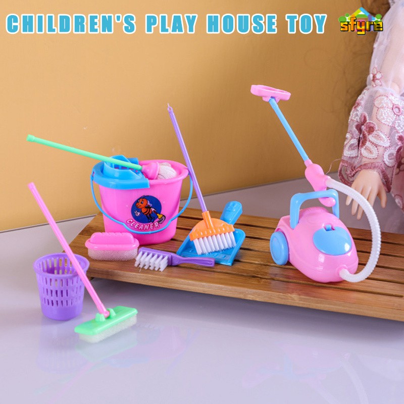 Set 9 món đồ chơi quét dọn nhà cửa cho bé