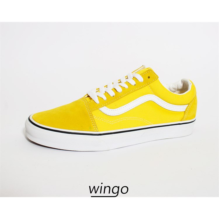 (Giày Chính Hãng) Vans Old Skool Vibrant Yellow/True White