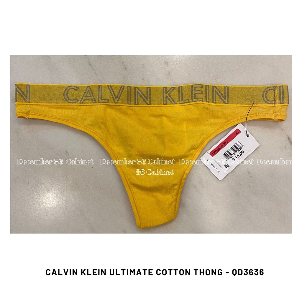 Quần lót nữ Calvin Klein Ultimate Cotton Thong - QD3636
