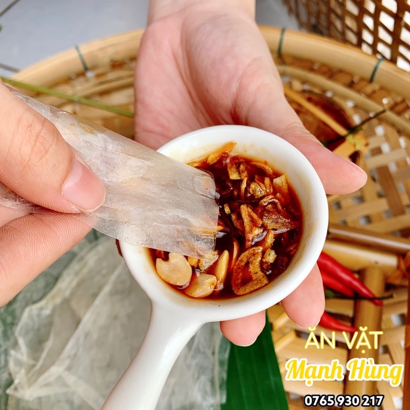 BÁNH TRÁNG PHƠI SƯƠNG CHẤM SỐT ME CHUA NGỌT ĐẬM ĐÀ BÁNH TRÁNG MẠNH HÙNG ĂN VẶT GIÁ RẺ SÀI GÒN