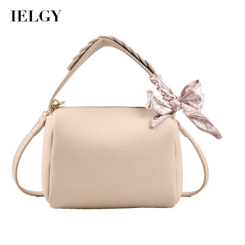 IELGY High-quality simple hand-held lady's silk scarf messenger bag