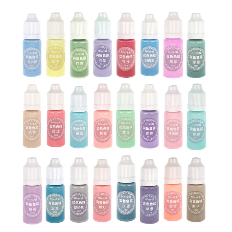 Màu Sắc Dung Dịch Làm Móng Nghệ Thuật Không Độc Hại 10ml 0 35oz 24 Màu Sắc