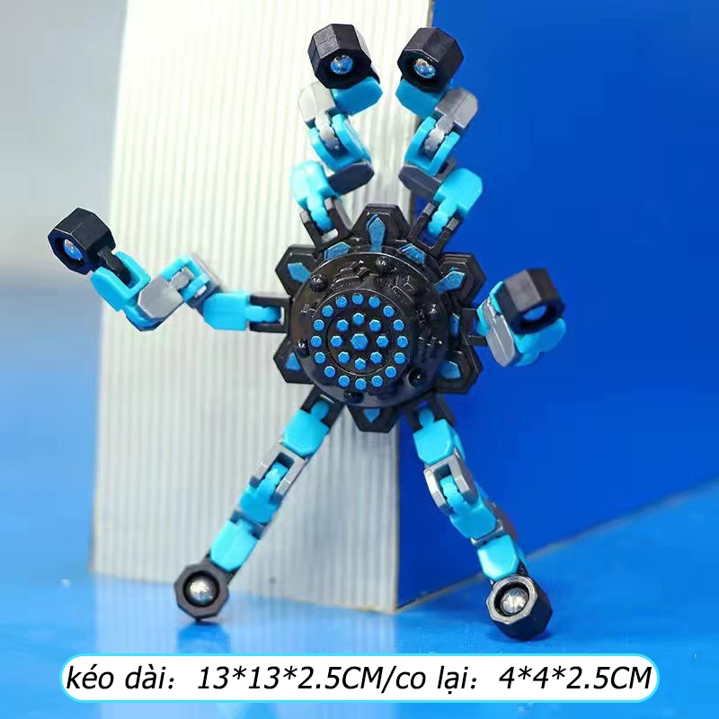 Con Quay đồ Chơi đầu Ngón Tay Cơ khí Dạng Chuỗi Biến Hình , Con Quay Hồi Chuyển Giải Nén Spinner