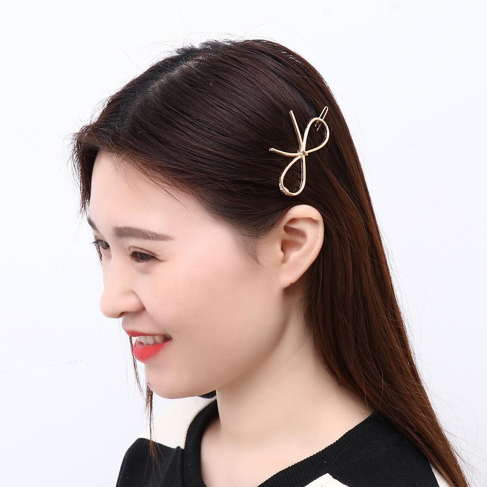 JUNE Kẹp Tóc Kim Loại Thiết Kế Thời Trang