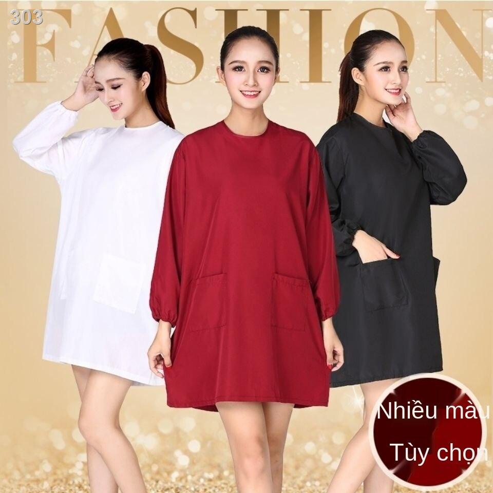 【hàng mới】Tiệm làm đẹp chuyên nghiệp, quần áo bảo hộ lao động, kỹ thuật viên, thợ tóc, chống thấm nước và ăn mòn, cắt t