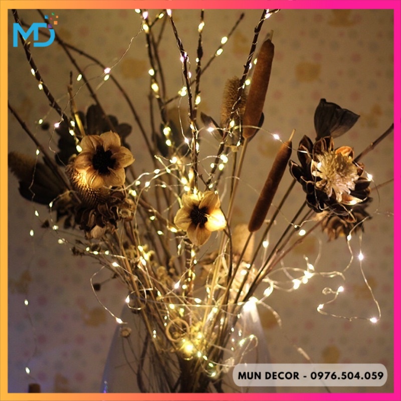 Đèn Led 2 Pin Fairylight Không Nháy Trang Trí Decor