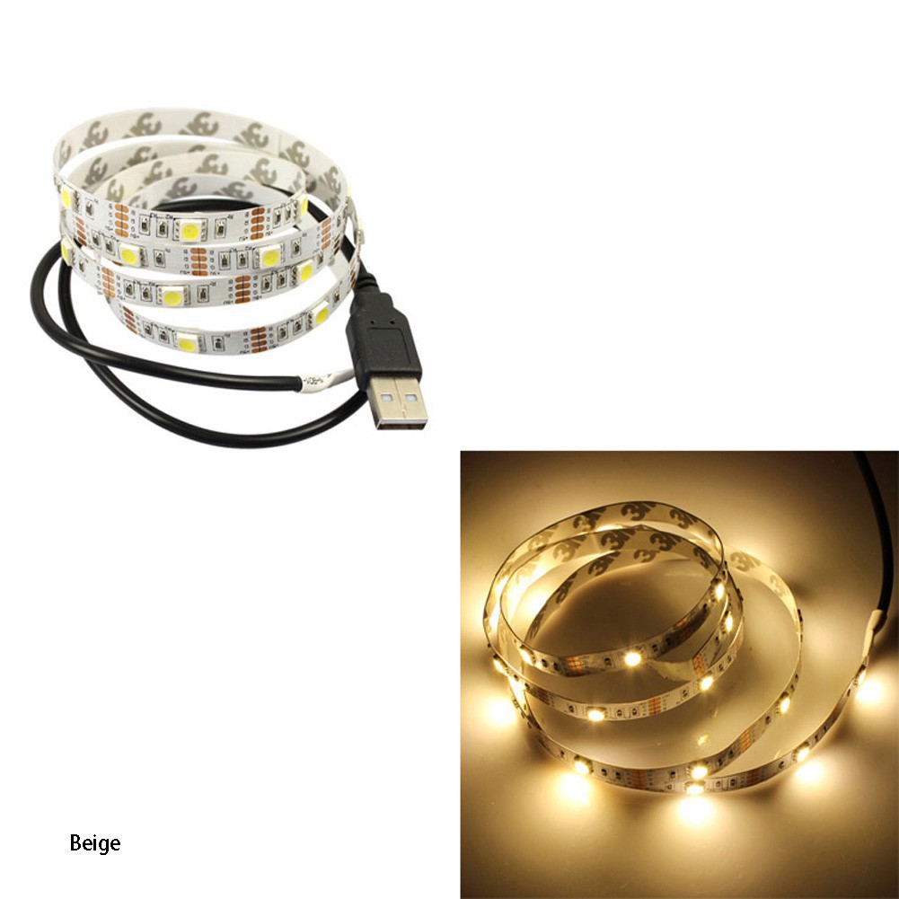 Dây Đèn Led Usb Dài 1m Dùng Trang Trí Phông Nền Tv Diy