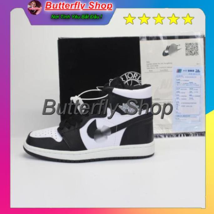 [XẢ KHO 1 NGÀY] 🔥giày thể thao sneaker 🔥Air Jordan panda JD cao đen trắng cao cấp full  box