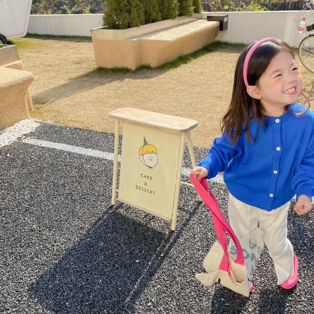 ÁO LEN CARDIGAN MẶT CƯỜI ĐƠN GIẢN CỰC YÊU CHO BÉ - CỐM KIDS