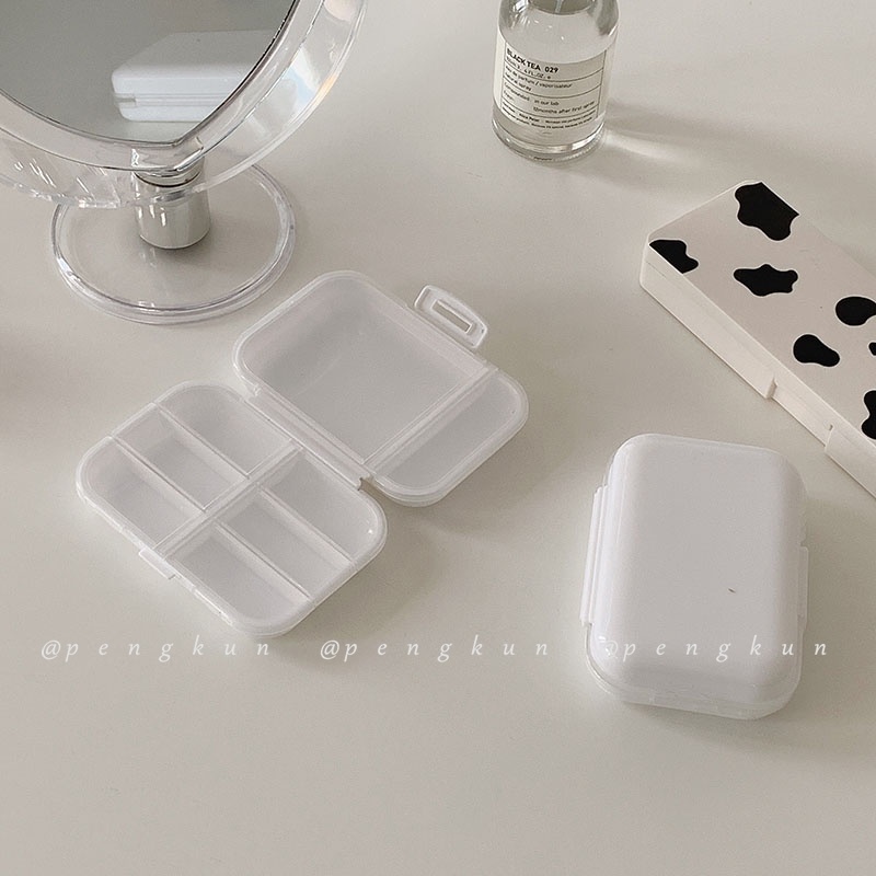 Hộp Đựng Thuốc Mini Hình Trái Tim Dễ Thương