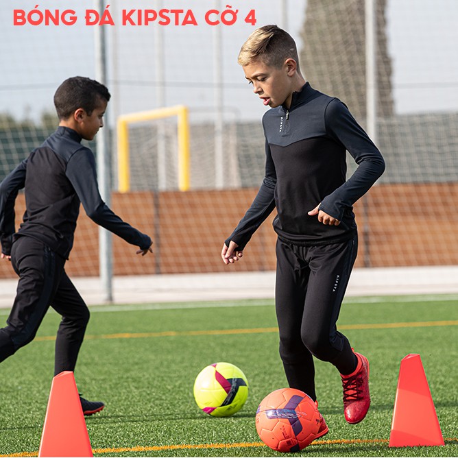 Bóng Đá KIPSTA F100 Cỡ 4 (cho trẻ 8 -12 tuổi) - Đỏ