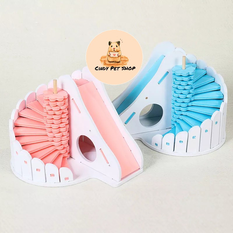 Nhà cầu tuột lắp ráp 2 in 1 cho Hamster