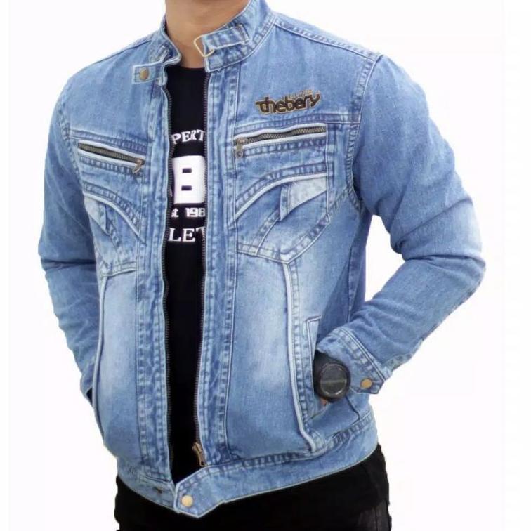 Tháng này đặc biệt(Hàng Có Sẵn Để Gửi) Quần Jean Nam Chà Xát DENIM BERRY Nguyên Bản THEBERY PREMIUM