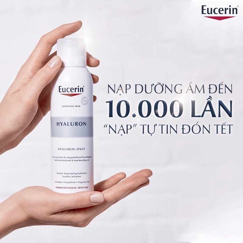 ✅[CHÍNH HÃNG] Xịt dưỡng ẩm cho da nhạy cảm Eucerin Hyaluron Mist Spray 150ml