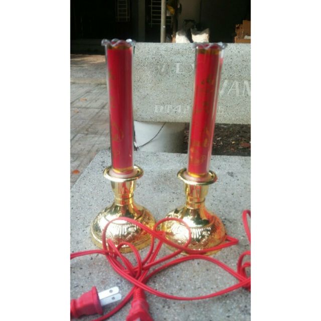 Bộ 2 cây đèn thờ