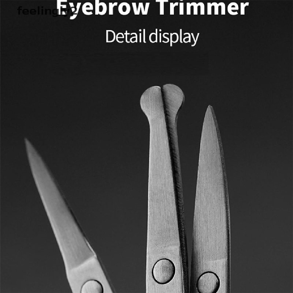 [Hàng mới về] Kéo tỉa lông mày/lông mũi/râu đầu tròn an toàn tiện dụng