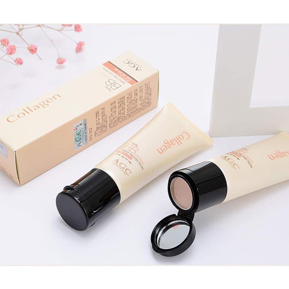 BB Cream AGC Collagen + Kem che khuyết điểm làm trắng và dưỡng ẩm 40 + 4g