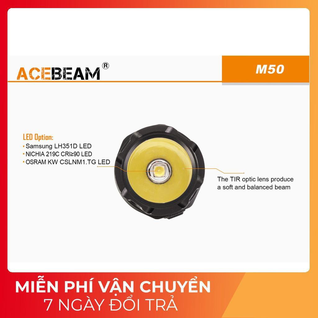 [BH 1 NĂM] ACEBEAM M50 - Đèn pin móc khóa mini cổng sạc USB