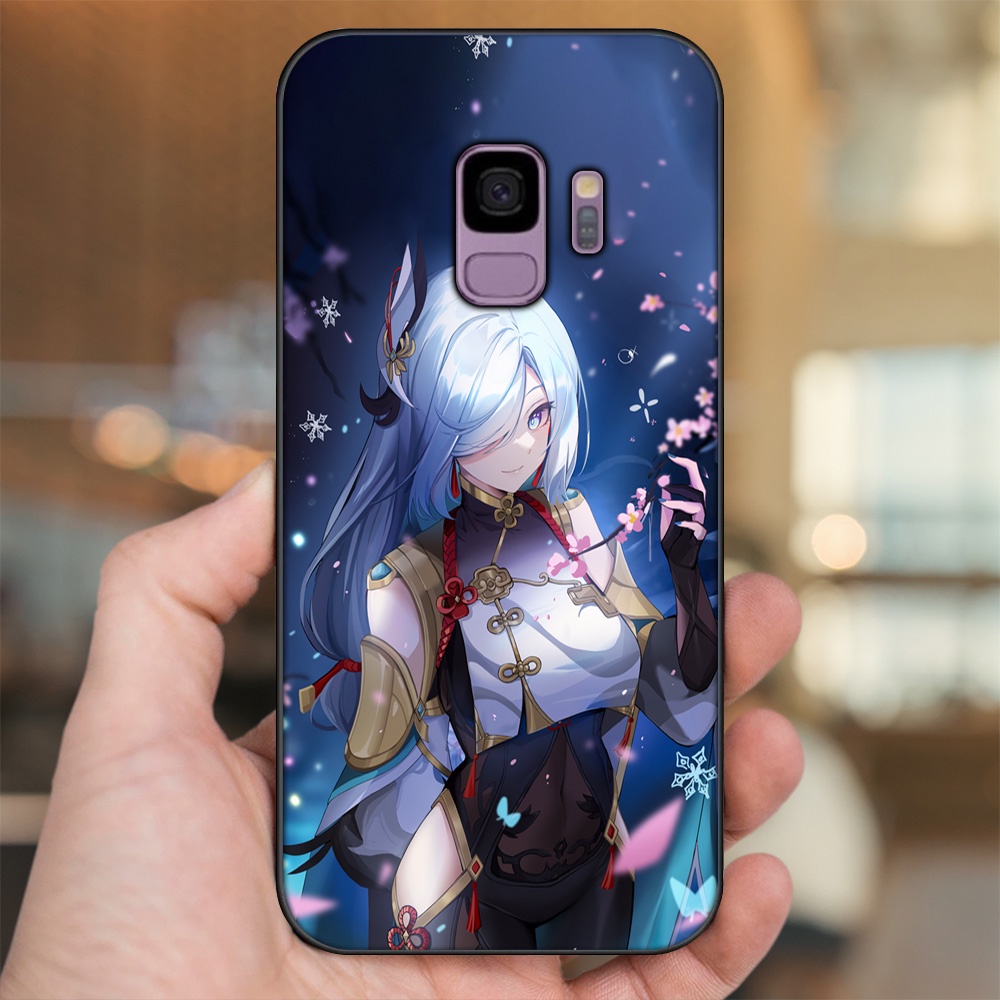 Ốp lưng Samsung S9 viền đen in hình Shenhe Genshin Impact