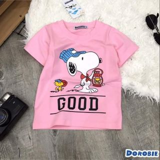Áo thun nhí in hình chó Snoopy Bé Gái