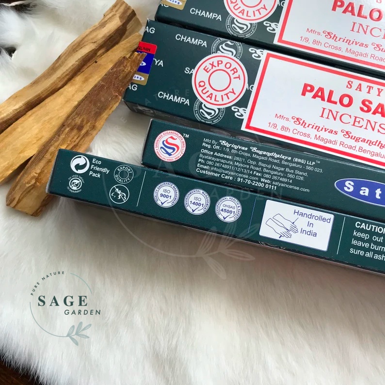 Nhang và Nụ PALO SANTO_THANH TẨY NĂNG LƯỢNG TIÊU CỰC_SAGE GARDEN