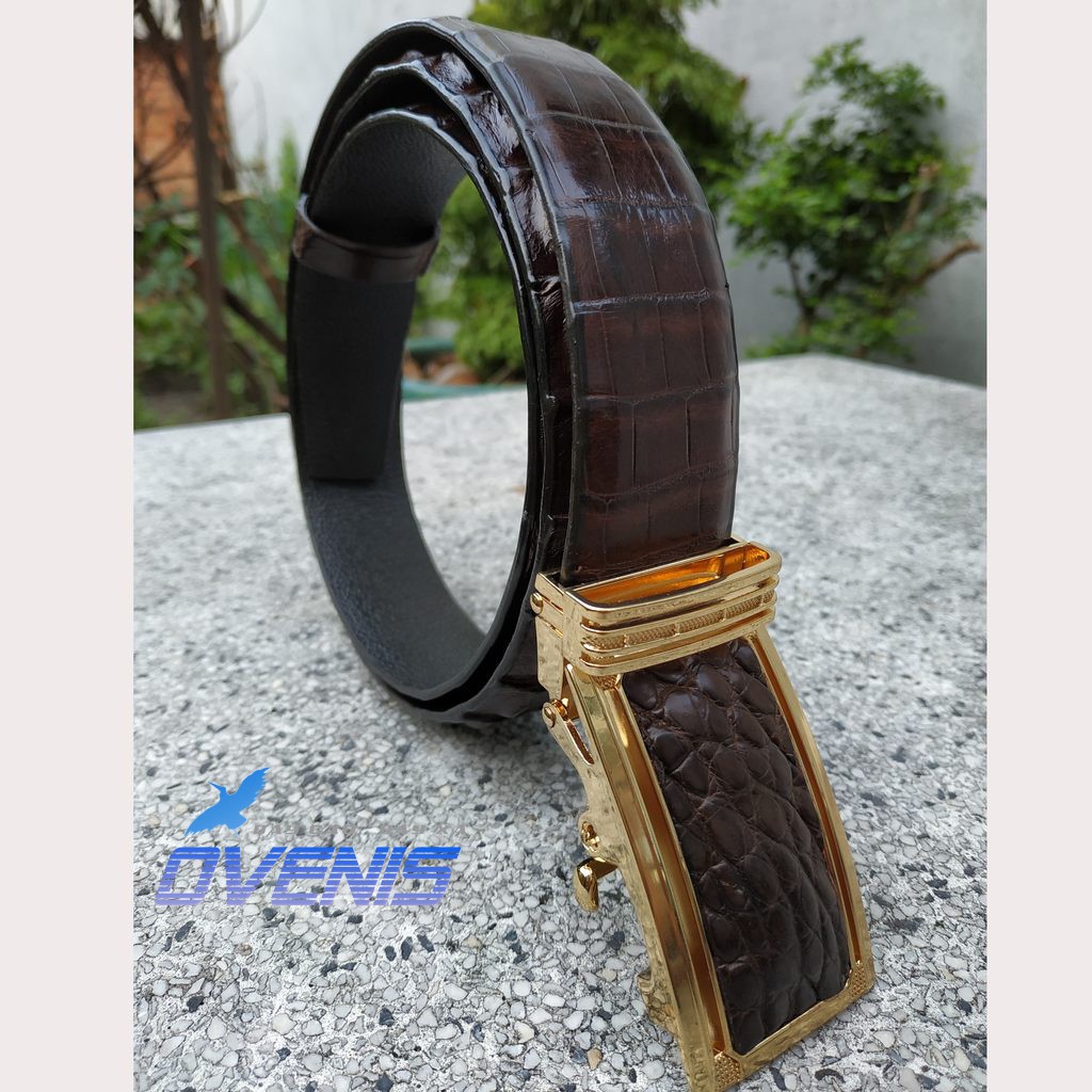 Thắt Lưng Nam Da Cá Sấu. Gai Lưng Rất Đẹp!