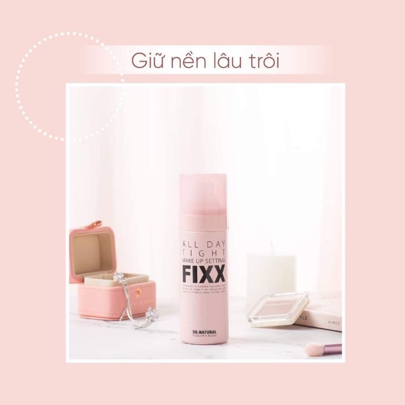 Xịt Khóa Nền Trang Điểm So Natural All Day Tight Make Up Setting Fixx 75ml | BigBuy360 - bigbuy360.vn