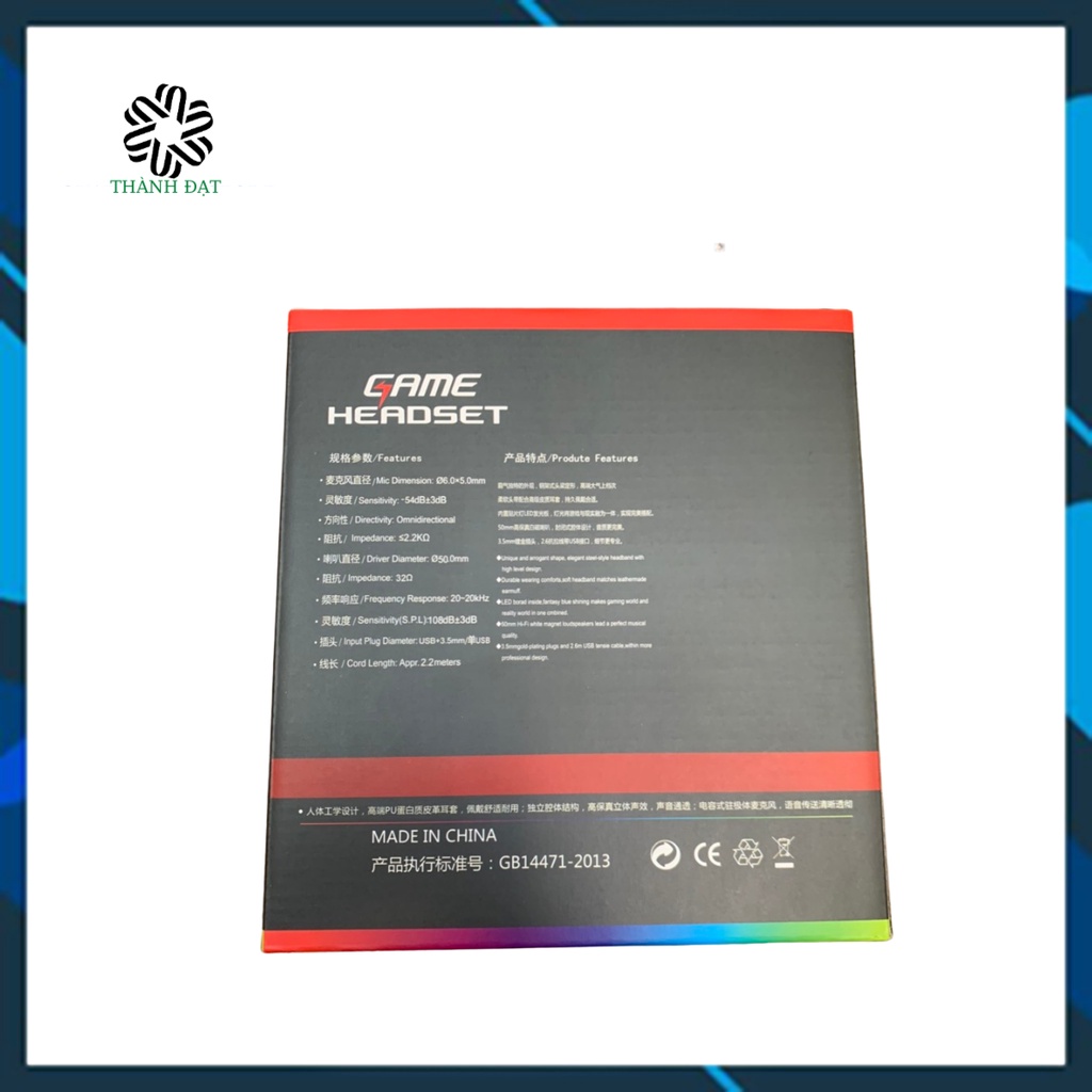 Tai nghe,Tai nghe gaming,Tai nghe GB14471 Có Mic,Đèn led đổi màu,tích hợp sound 7.1