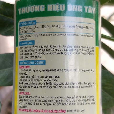 Ra Rễ  Cực Mạnh, Phân Bón Lá Siêu Kích Ra Rễ - Hiệu Ông Tây (100ml)