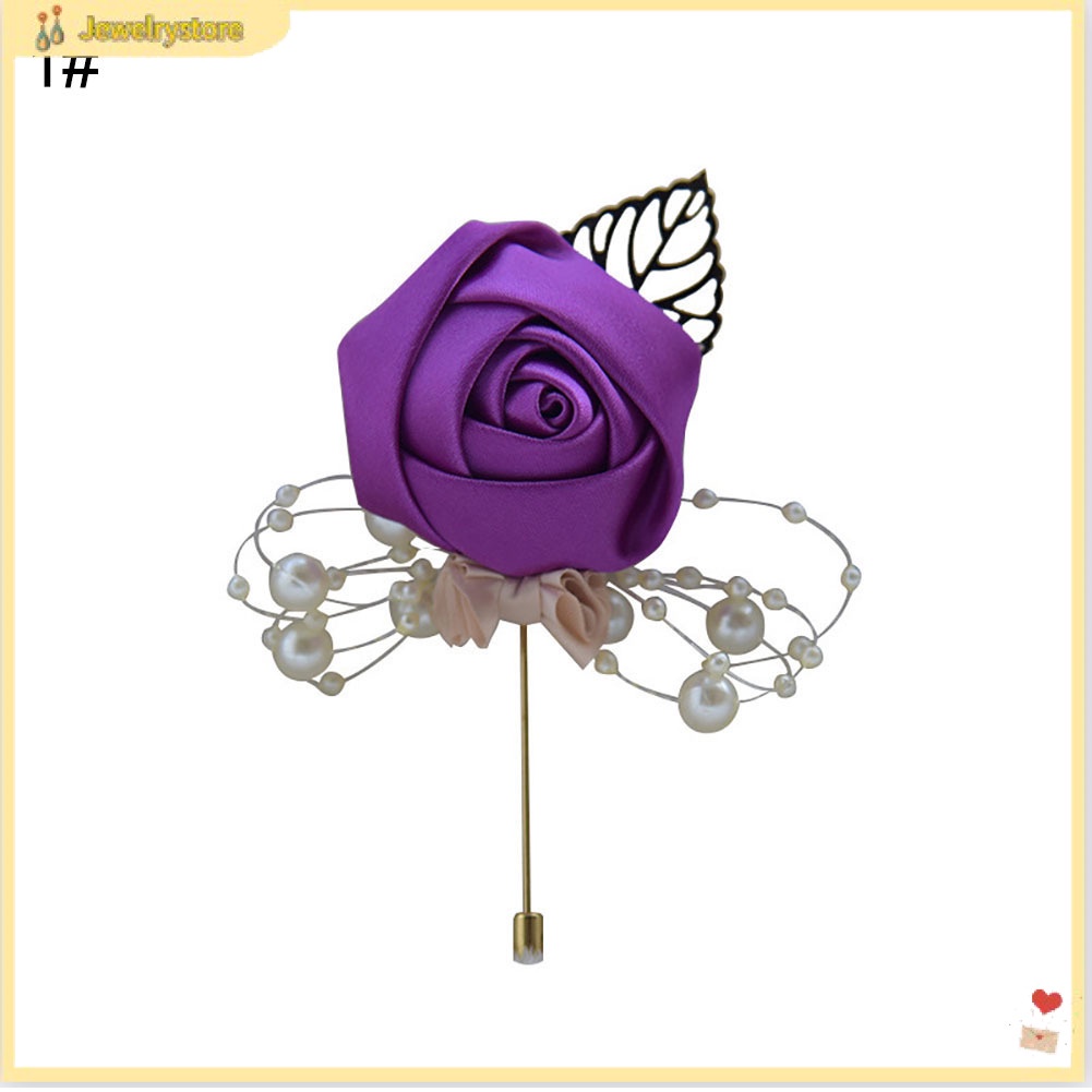 Tag cài áo hoa hồng quý phái