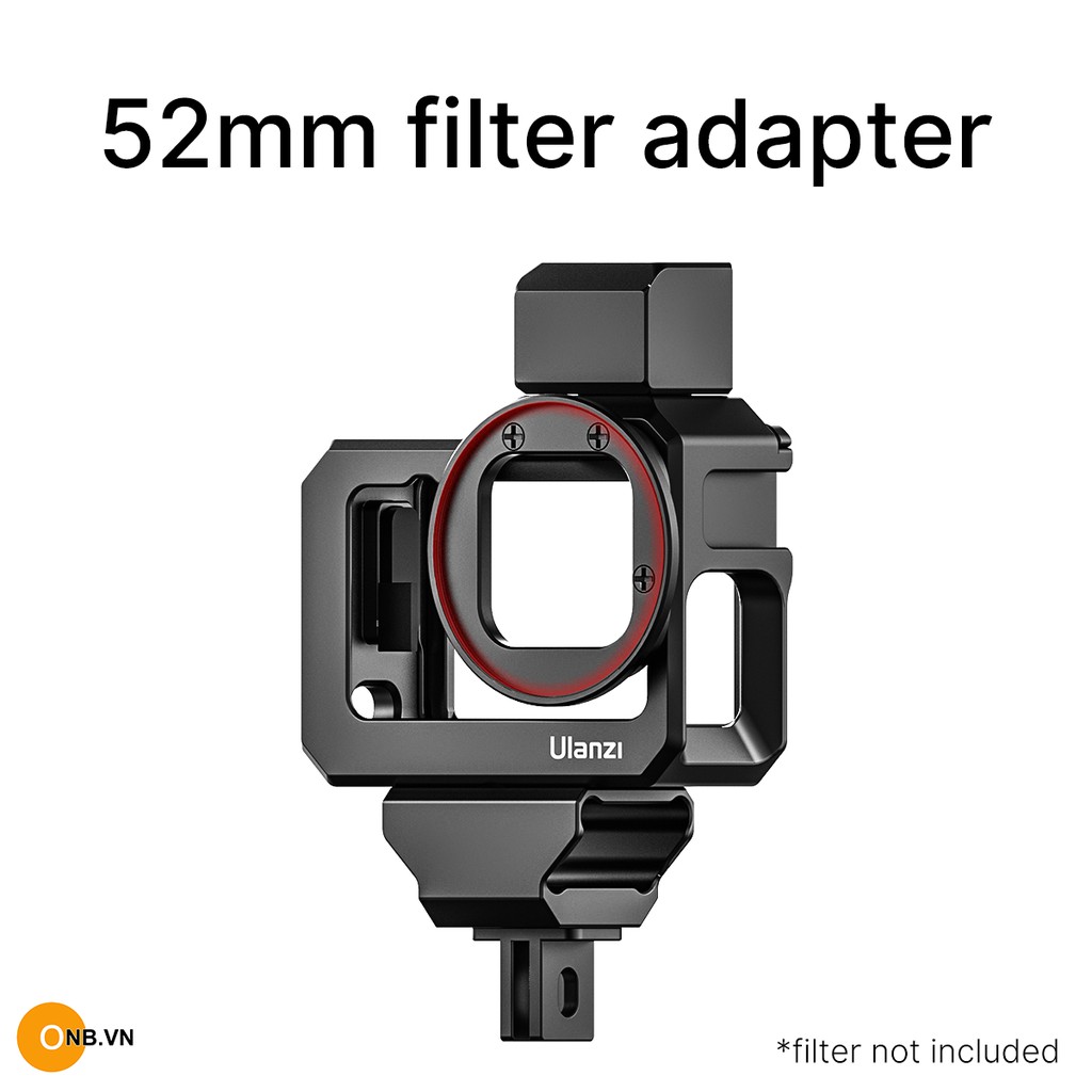 Gopro 9 Khung Ulanzi G9-5 kim loại Vlog gắn adapter mic