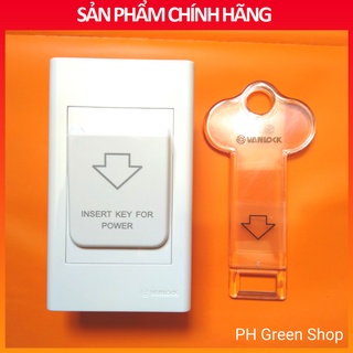Bộ chìa khóa ngắt điện 20A có đèn báo cho khách sạn SINO - VANLOCK, LiOA S18KT + SKTA
