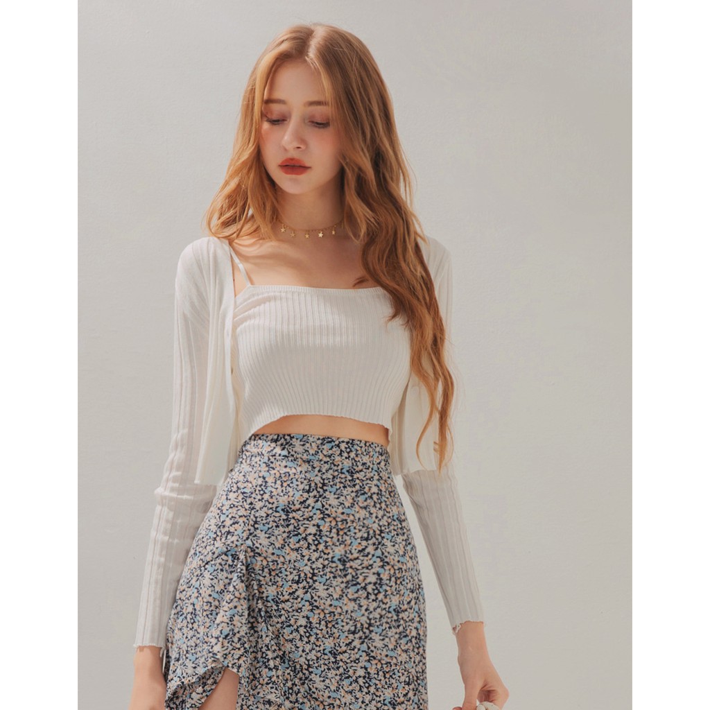 Set áo len 2 dây kèm áo khoác nữ Air Space 2040127007 | BigBuy360 - bigbuy360.vn