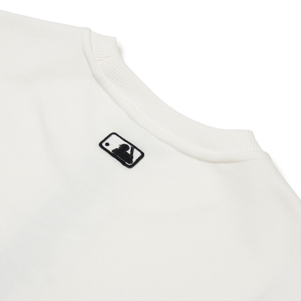 CHÍNH HÃNG | ÁO SWEATSHIRT MLB THIN BALL MEGA OVERFIT WHITE | FEARLOUS.VN