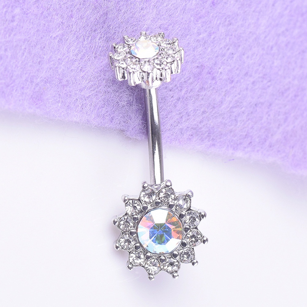 Khuyên Rốn Đính Đá Hình Hoa Quyến Rũ