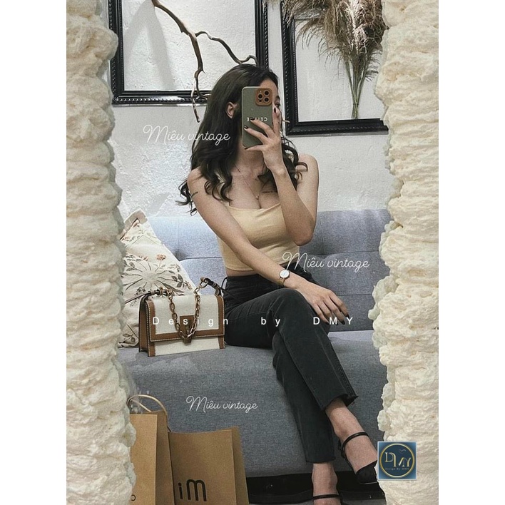 Áo hai dây bản to có đệm ngực , áo quây chất cotton mềm mịn mút ngực Mondayshop | BigBuy360 - bigbuy360.vn