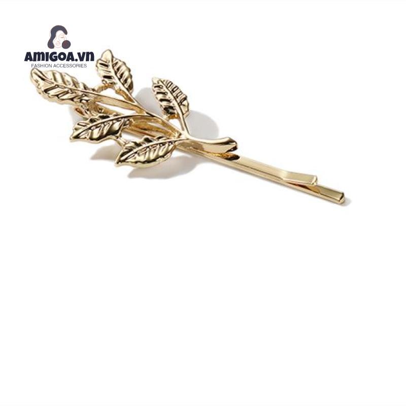 Kẹp Tóc Họa Tiết Chiếc Lá Thời Trang Ngọt Ngào Cho Nữ