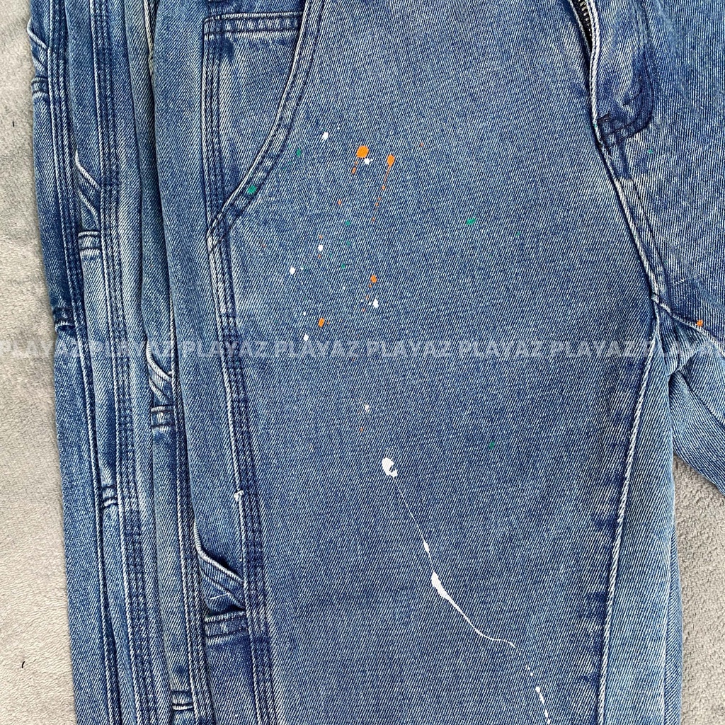 [Hàng Cao Cấp] Quần Jeans Ống Loe Xả Lai Vẩy Sơn Phong cách Vinatge Xanh - Đen | BigBuy360 - bigbuy360.vn