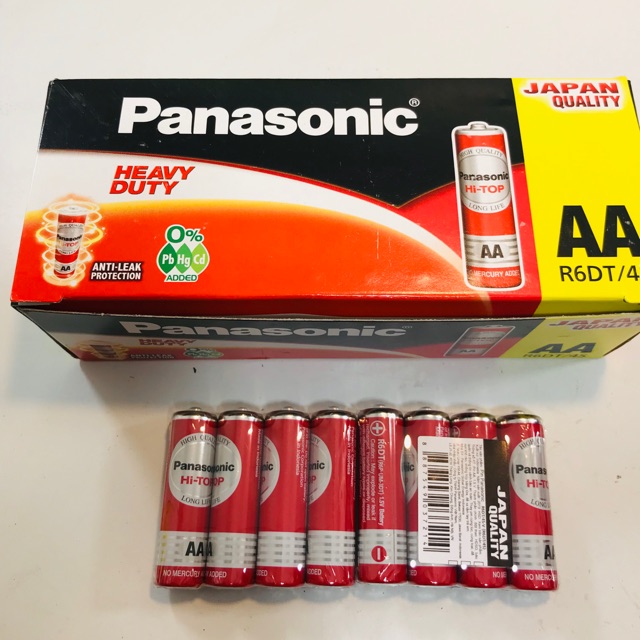 Hộp 60 viên pin tiểu đỏ Panasonic AA nhập khẩu chính hãng 100%