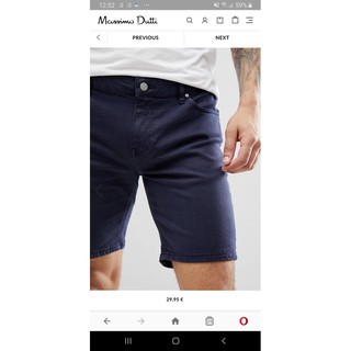 Quần Short jean Massimo Dutti